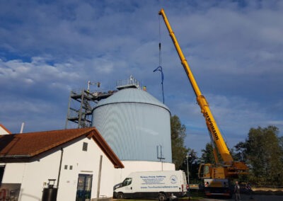 Reperatur und Wartung des Faulturms