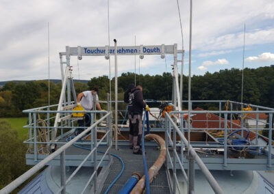 Reperatur und Wartung des Faulturms