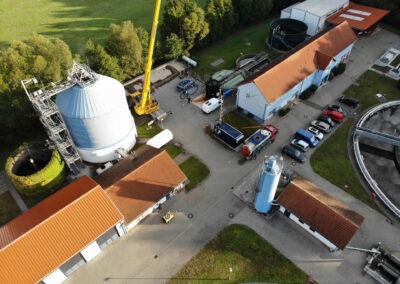 Reperatur und Wartung des Faulturms