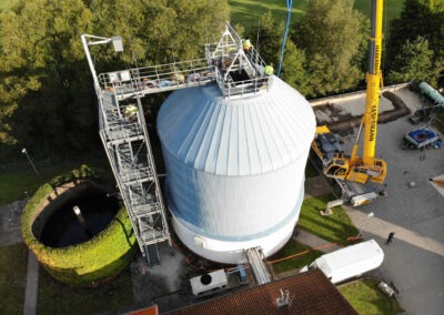 Reperatur und Wartung des Faulturms